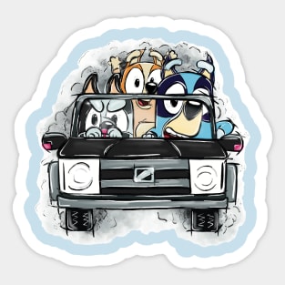 The Fluff and the Furious Sticker